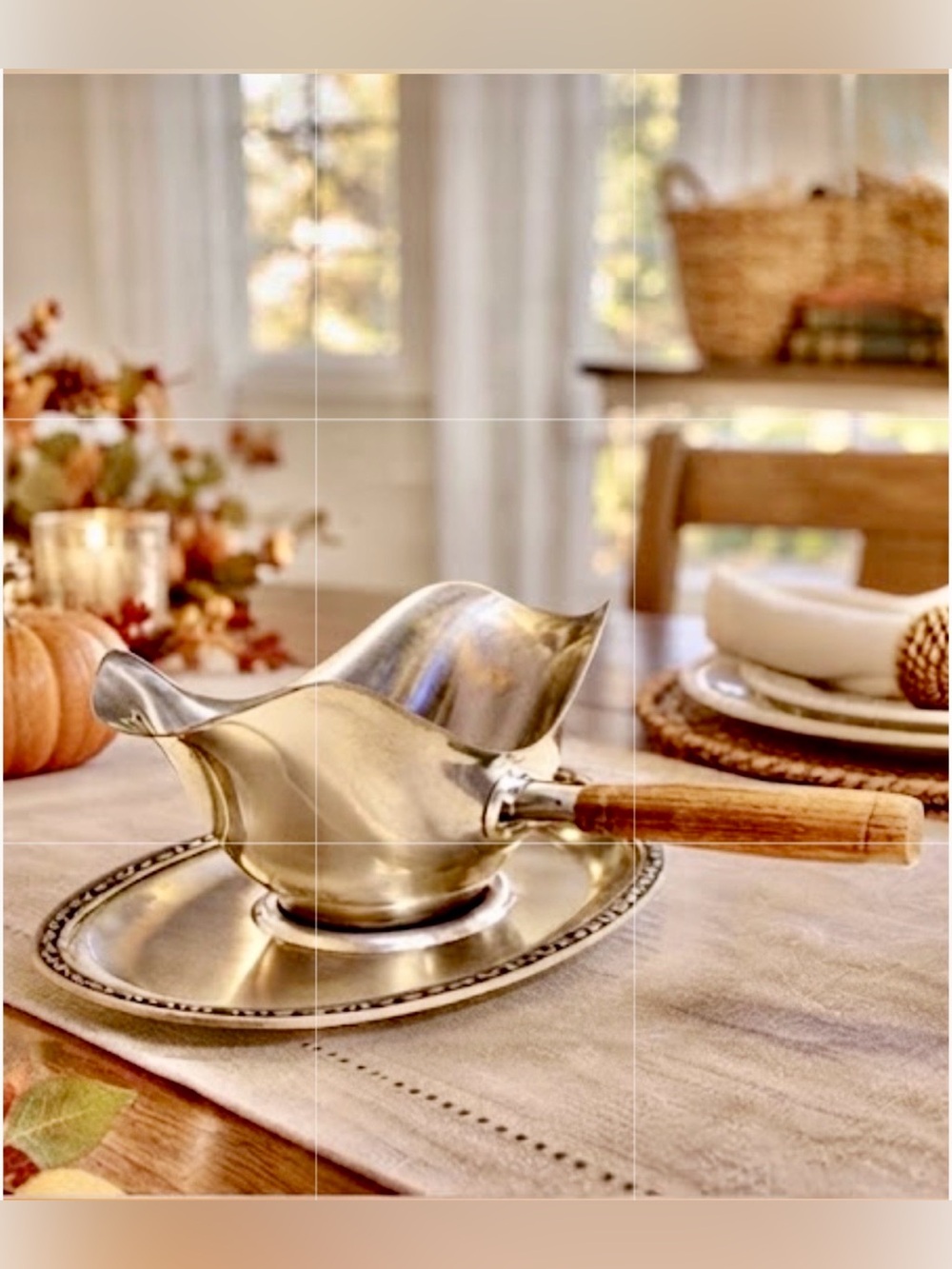 Vintage Mid Century Oneida 18/8 Stainless Steel Gravy Boat & Underplate Tray Set